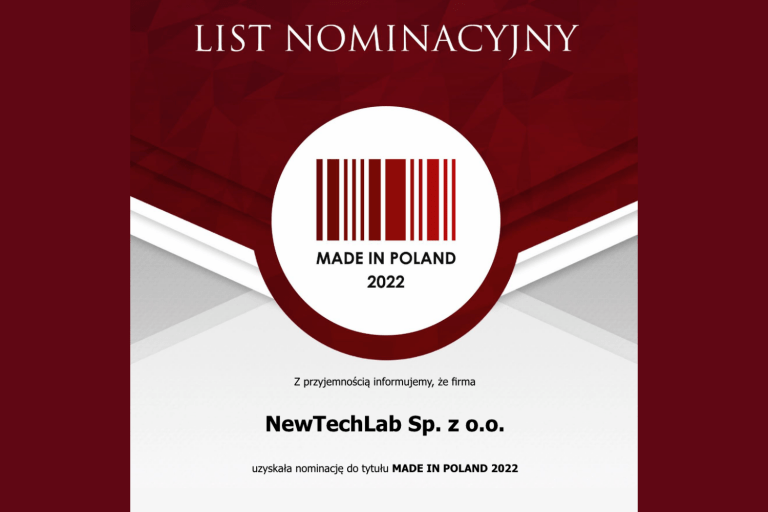 Newtechlab nominata al premio Made in Poland 2022.